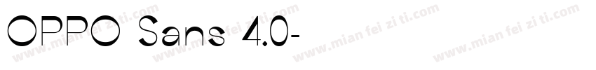 OPPO Sans 4.0字体转换